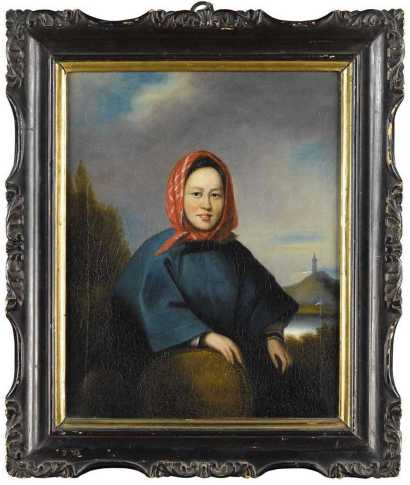 GEORGE CHINNERY PORTRAIT OF A BOATWOMAN, THE PROPERTY OF A LADY